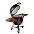 ARTS-Nature 23,5 Zoll Keramikgrill Kamado-Grill BBQ Smoker Elite schwarz