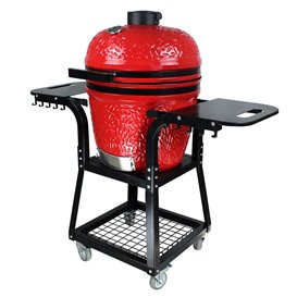 ARTS-Nature 22 Zoll Keramikgrill Kamado-Grill BBQ Smoker Elite Plus red