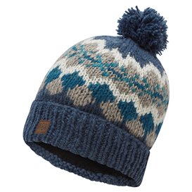 Sherpa Manaslu Hat Strickmütze Bommel Mütze neelo blue