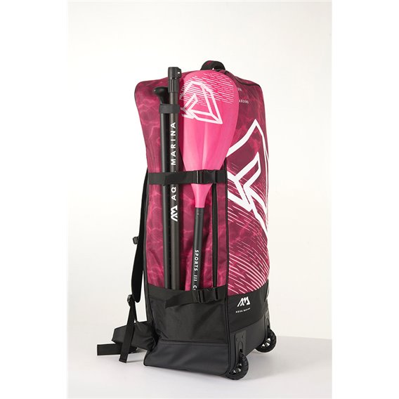 Aqua Marina Premium Wheel Backpack 90 Liter Transporttasche Rucksack raspberry hier im Aqua Marina-Shop günstig online bestellen