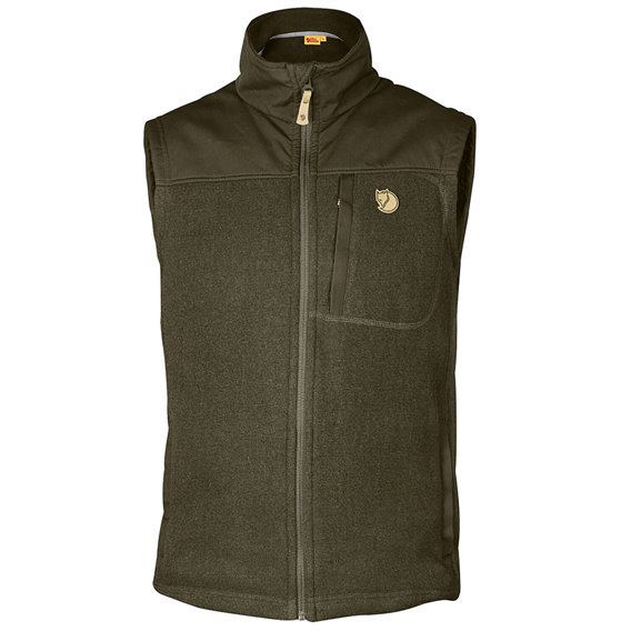 Fjällräven Buck Fleece Vest Herren Fleeceweste dark olive hier im Fjällräven-Shop günstig online bestellen