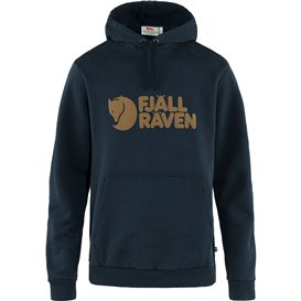 Fjällräven Logo Hoodie Herren Pullover Kapuzensweater dark navy