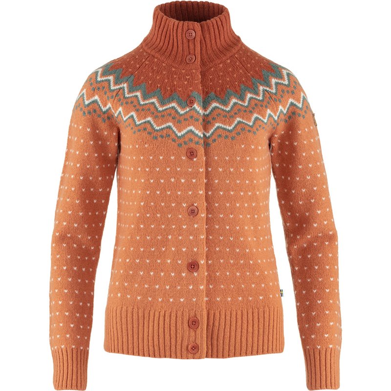 Fjällräven Övik Knit Cardigan Damen Wolljacke Strickjacke desert brown hier im Fjällräven-Shop günstig online bestellen