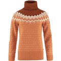 Fjällräven Övik Knit Roller Neck Damen Rollkragen Pullover desert brown-autumn leaf