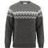 Fjällräven Övik Knit Sweater Herren Wollpullover Strickpullover dark grey-grey