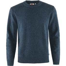 Fjällräven Övik Round-Neck Sweater Herren Pullover Strickpullover navy hier im Fjällräven-Shop günstig online bestellen