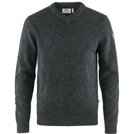 Fjällräven Övik V-Neck Sweater Herren Pullover Strickpullover dark grey hier im Fjällräven-Shop günstig online bestellen