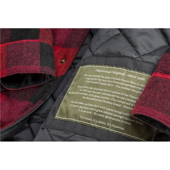 Pinewood Canada Classic 2.0 Hemd Herren Langarmhemd Freizeithemd red-black hier im Pinewood-Shop günstig online bestellen