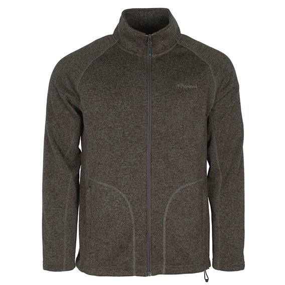 Pinewood Gabriel Herren Strickjacke Fleecejacke earth brown melange hier im Pinewood-Shop günstig online bestellen
