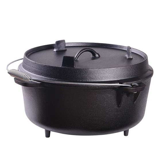 ARTS-Nature Dutch Oven 37cm BBQ Gusseiserner Feuertopf mit Füßen und Deckelheber hier im ARTS-Nature-Shop günstig online bestell