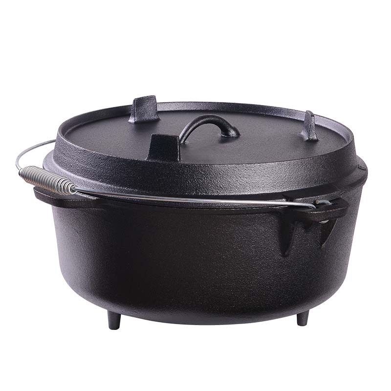ARTS-Nature Dutch Oven 37cm BBQ Gusseiserner Feuertopf mit Füßen und Deckelheber hier im ARTS-Nature-Shop günstig online bestell