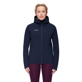 Mammut Ultimate Comfort SO Hooded Jacket Damen Softshelljacke marine hier im Mammut-Shop günstig online bestellen