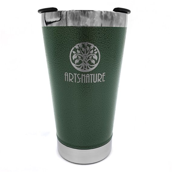 ARTS-Nature Edelstahl Thermobecher 470ml doppelwandig & mit Flaschenöffner green hier im ARTS-Nature-Shop günstig online bestell