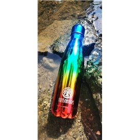 ARTS-Nature Edelstahl Trinkflasche Premium Thermobecher 500ml doppelwandig rainbow