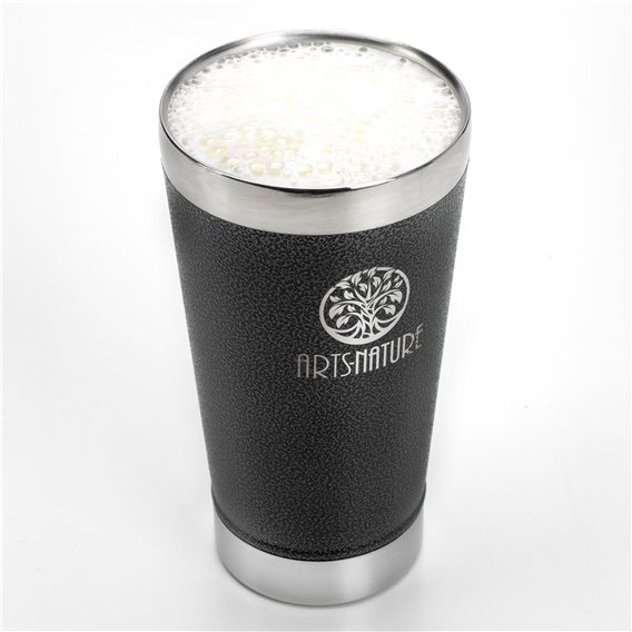 ARTS-Nature Edelstahl Thermobecher 470ml doppelwandig & mit Flaschenöffner black hier im ARTS-Nature-Shop günstig online bestell