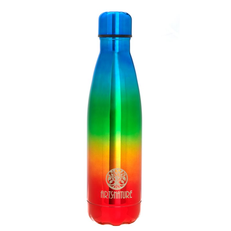 ARTS-Nature Edelstahl Trinkflasche Premium Thermobecher 500ml doppelwandig rainbow hier im ARTS-Nature-Shop günstig online beste