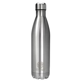 ARTS-Nature Edelstahl Trinkflasche Premium Thermobecher 750ml doppelwandig silver