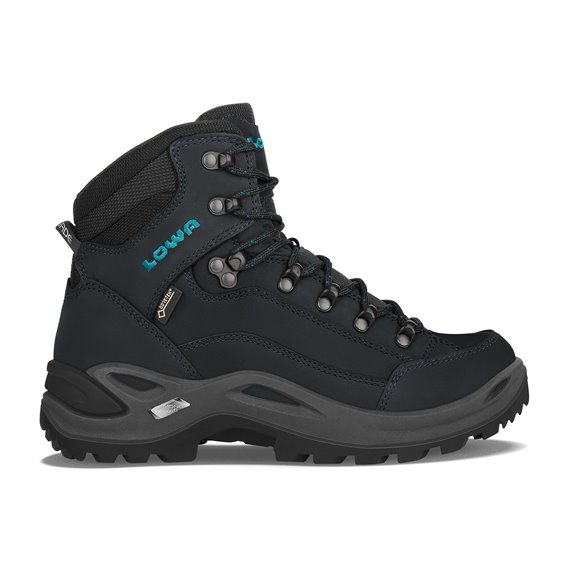 Lowa Renegade GTX MID S Damen Wanderschuhe asphalt-türkis hier im Lowa-Shop günstig online bestellen