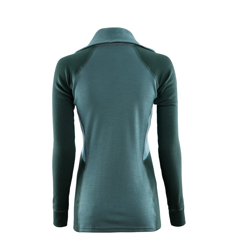 Aclima Warmwool Polo Damen Langarm Shirt Merino Unterwäsche north atlantic-gables-waters hier im Aclima-Shop günstig online best