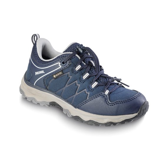 Meindl Ontario Junior GTX Kinderschuhe Wanderschuhe Freizeitschuhe nachtblau-silber hier im Meindl-Shop günstig online bestellen
