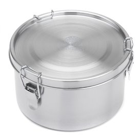 ARTS-Nature Edelstahl Brotdose für Mealprep mit Fächern rund 1200ml 