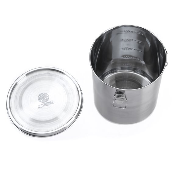 Arts-Nature Edelstahl Dose 2500ml Vorratsdose mit Bügelverschluss hier im ARTS-Nature-Shop günstig online bestellen
