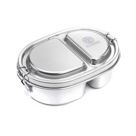 Arts-Nature Edelstahl Lunchbox Brotdose mit zwei Fächern 500ml