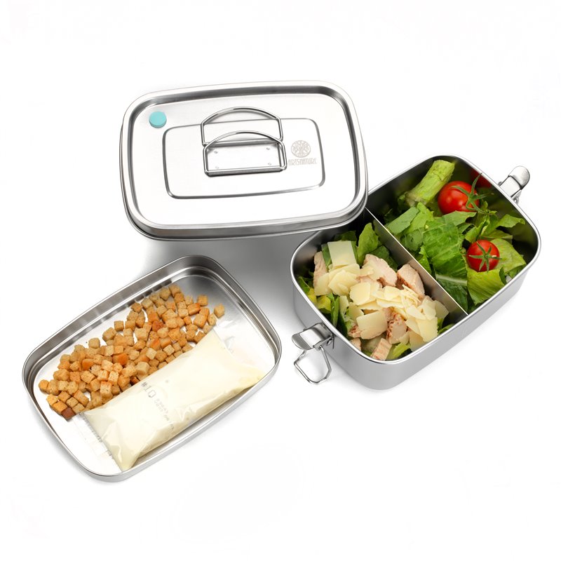 Arts-Nature Lunchbox Brotdose aus Edelstahl mit Einsatz 1500ml hier im ARTS-Nature-Shop günstig online bestellen