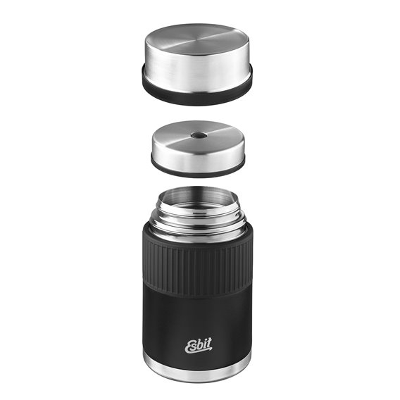 Esbit Sculptor Thermobehälter aus Edelstahl mit Manschette 1 Liter schwarz hier im Esbit-Shop günstig online bestellen