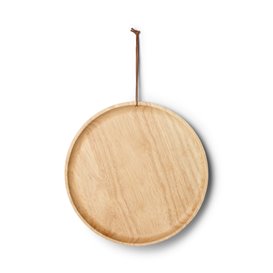 OYO Middagsplata 26cm Holzteller aus Gummibaumholz Campinggeschirr