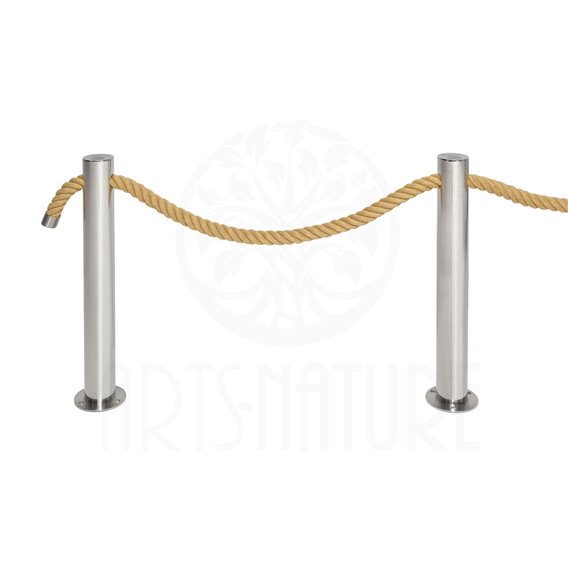 ARTS-Nature Edelstahl Geländerpfosten Absperrpoller mit Seilführung hier im ARTS-Nature-Shop günstig online bestellen
