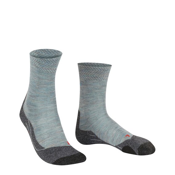 FALKE TK2 Melange Damen Trekkingsocken Wandersocken smoke blue hier im Falke-Shop günstig online bestellen