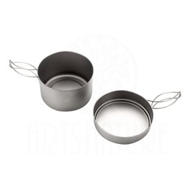 ARTS-Nature Titanium Kochtopf + Pfanne ultraleichtes 2-teiliges Outdoor Kochset hier im ARTS-Nature-Shop günstig online bestelle