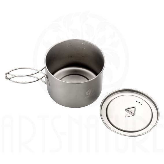 ARTS-Nature Titanium Pot 900ml ultra leichter Kochtopf Campingtopf hier im ARTS-Nature-Shop günstig online bestellen