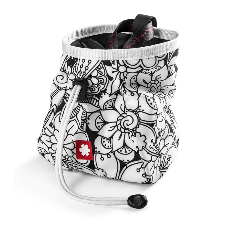 Ocun Lucky + Belt Chalkbag Beutel für Kletterkreide flowers white hier im Ocun-Shop günstig online bestellen