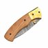 ARTS-Nature Damast Taschenmesser Klappmesser olive-wood hier im ARTS-Nature-Shop günstig online bestellen
