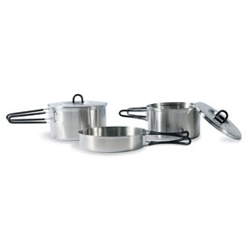 Tatonka Coockset Regular 5-teiliges Edelstahl Kochset Camping Geschirr 