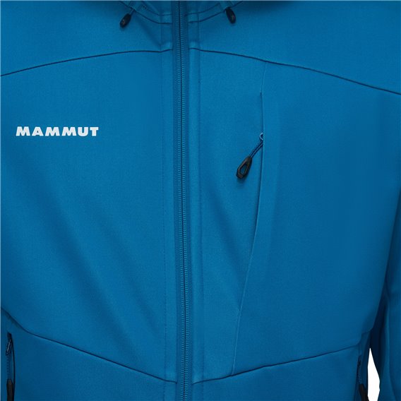 Mammut Ultimate VII SO Hooded Jacket Herren Softshelljacke Kapuzenjacke deep ice hier im Mammut-Shop günstig online bestellen