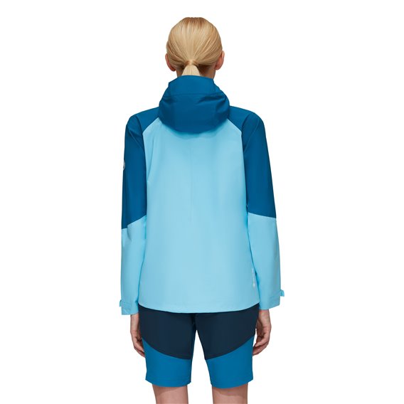 Mammut Convey Tour HS Hooded Jacket Damen Regenjacke cool blue-deep ice hier im Mammut-Shop günstig online bestellen