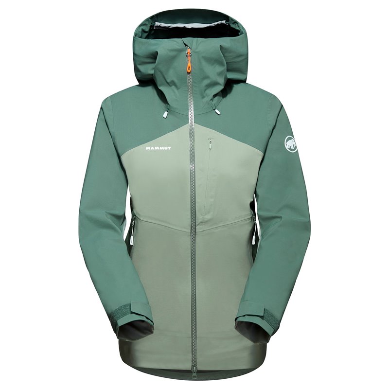 Mammut Alto Guide HS Hooded Jacket Damen Regenjacke jade-dark jade hier im Mammut-Shop günstig online bestellen
