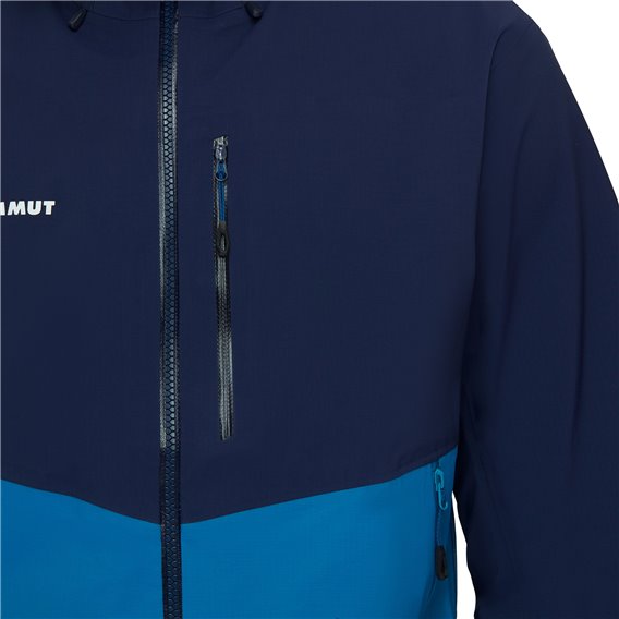Mammut Alto Guide HS Hooded Jacket Herren Regenjacke deep ice-marine hier im Mammut-Shop günstig online bestellen