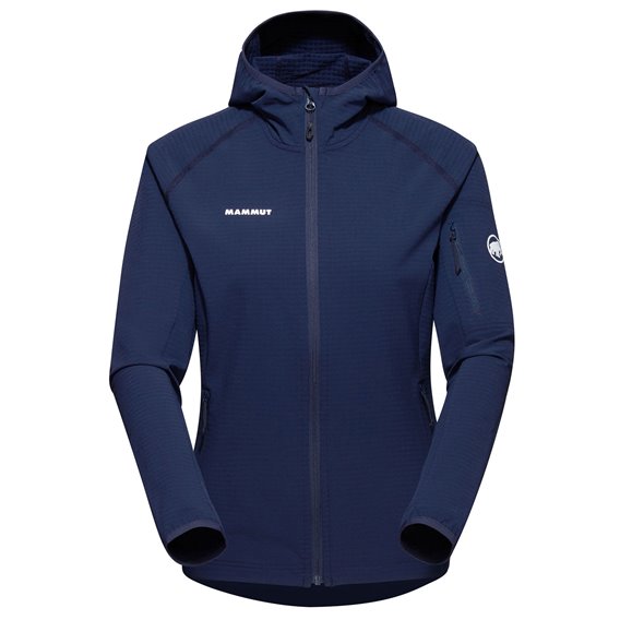 Mammut Madris Light ML Hooded Jacket Damen Midlayer Fleecejacke marine hier im Mammut-Shop günstig online bestellen