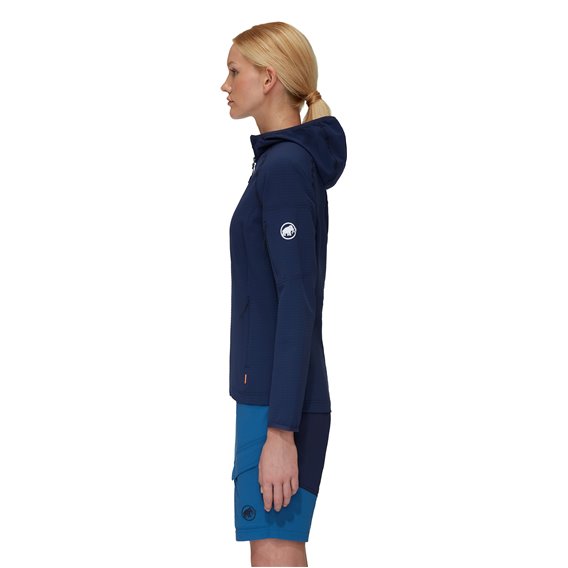 Mammut Madris Light ML Hooded Jacket Damen Midlayer Fleecejacke marine hier im Mammut-Shop günstig online bestellen