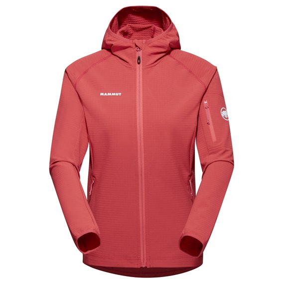 Mammut Madris Light ML Hooded Jacket Damen Midlayer Fleecejacke terracotta hier im Mammut-Shop günstig online bestellen