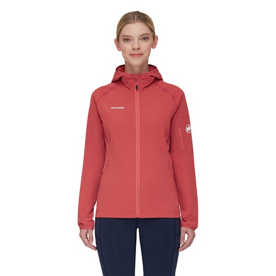 Mammut Madris Light ML Hooded Jacket Damen Midlayer Fleecejacke terracotta hier im Mammut-Shop günstig online bestellen