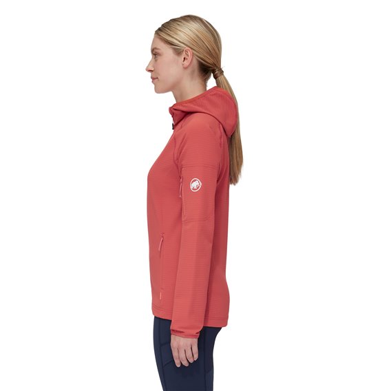 Mammut Madris Light ML Hooded Jacket Damen Midlayer Fleecejacke terracotta hier im Mammut-Shop günstig online bestellen