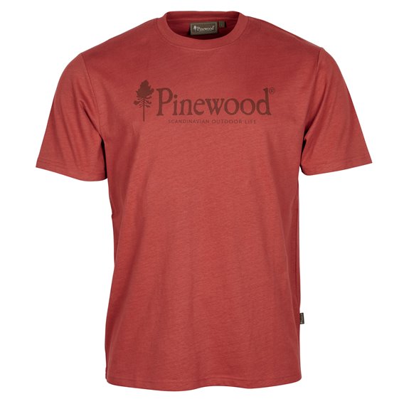 Pinewood Outdoor Life T-Shirt Herren kurzarm Freizeit Shirt dark red hier im Pinewood-Shop günstig online bestellen
