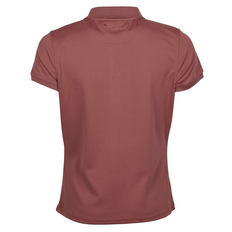 Pinewood Ramsey Poloshirt Damen kurzarm Freizeit Shirt marron rose hier im Pinewood-Shop günstig online bestellen
