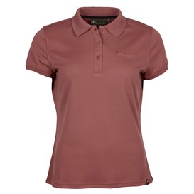 Pinewood Ramsey Poloshirt Damen kurzarm Freizeit Shirt marron rose