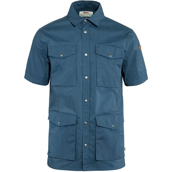 Fjällräven Räven Shirt Herren kurzarm Hemd indigo blue hier im Fjällräven-Shop günstig online bestellen
